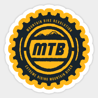 MTB Mountain Bike Revolution Sticker